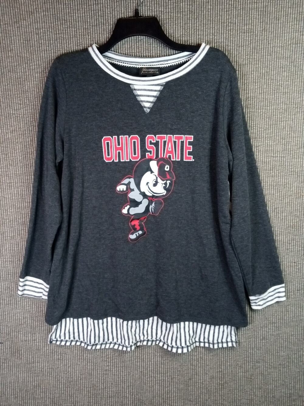 Game Day Size M/L Long Sleeve Blouse Ohio State